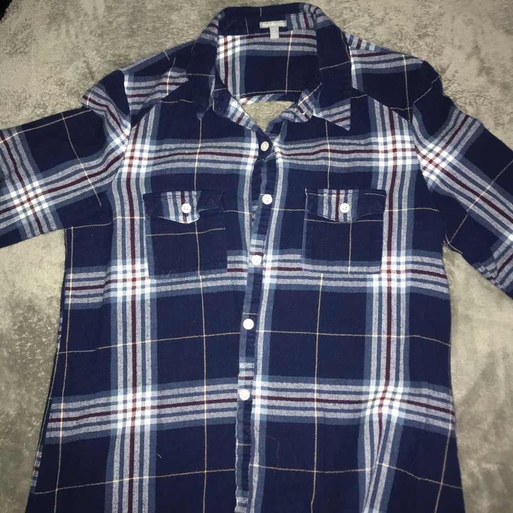 navy blue flannel